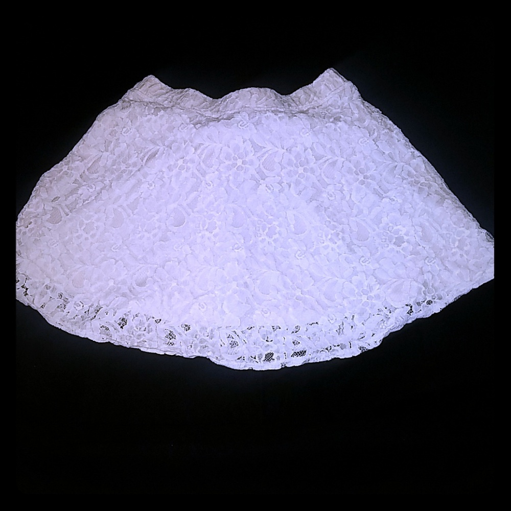 Crochet mini skirt